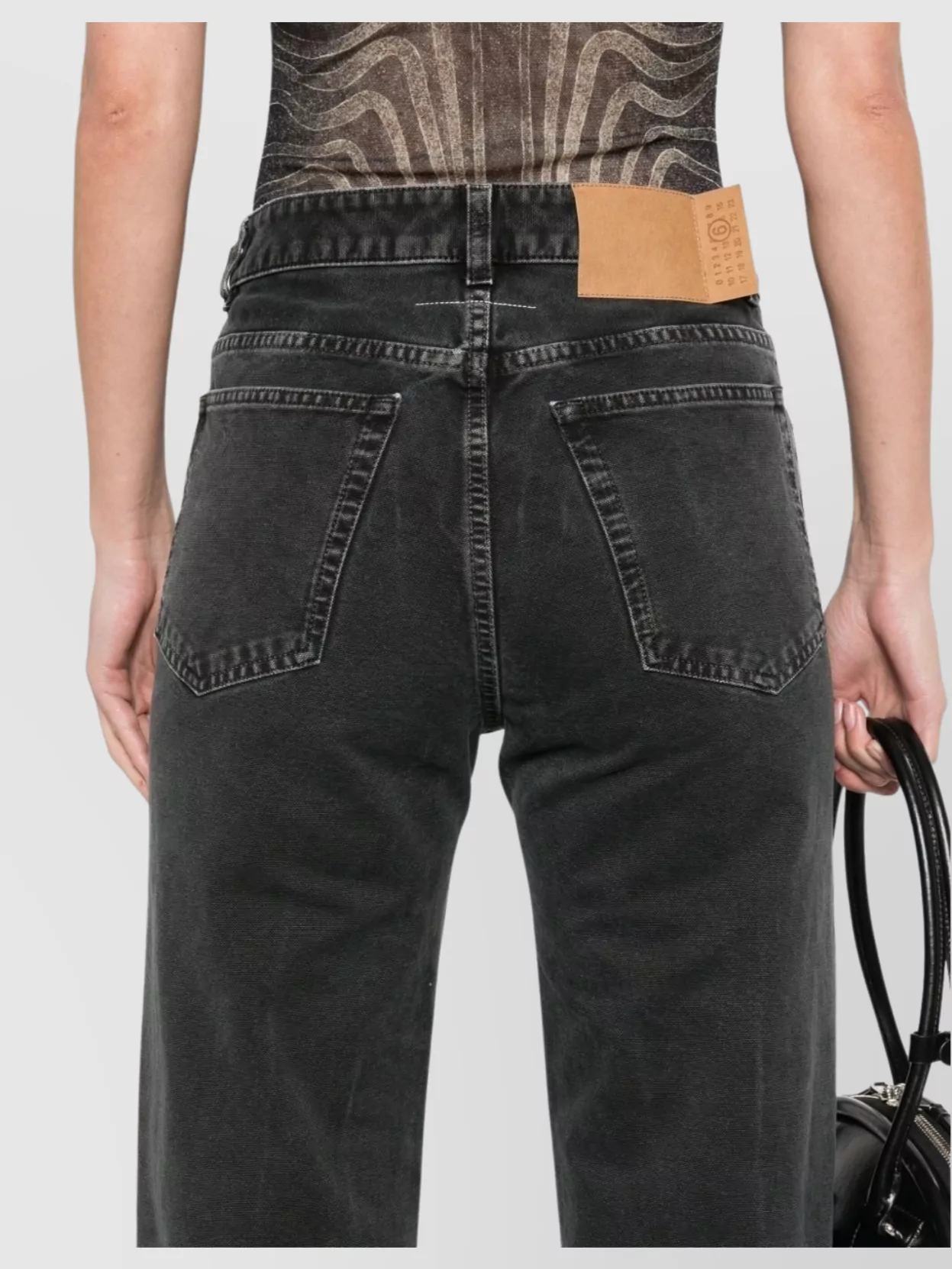 Mm6 Maison Margiela Straight Jeans With Five-Pocket Design