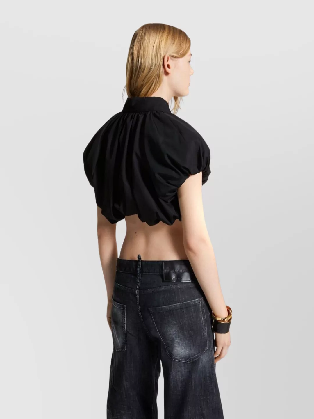 Dsquared2 Cropped Short Sleeve Shirt With Chest Pocket