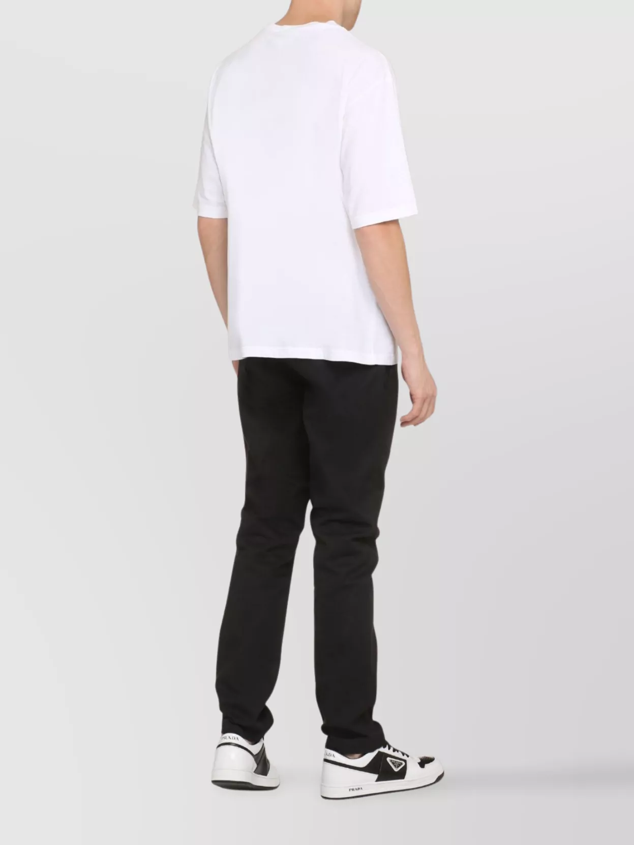 Dsquared2 Ribbed Crew-Neck Loose Fit T-Shirt