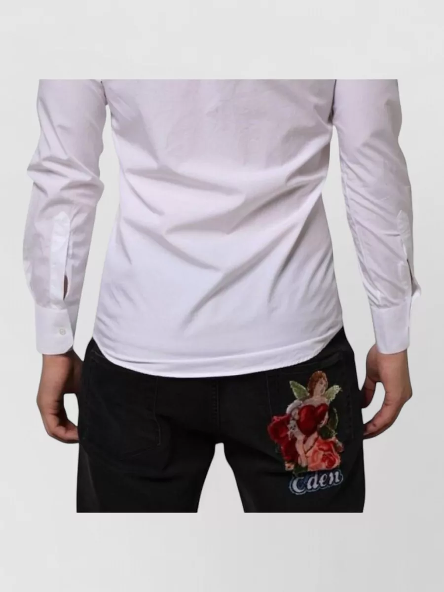 Dolce&Gabbana Cotton Slim-Fit Long-Sleeve Dress Shirt