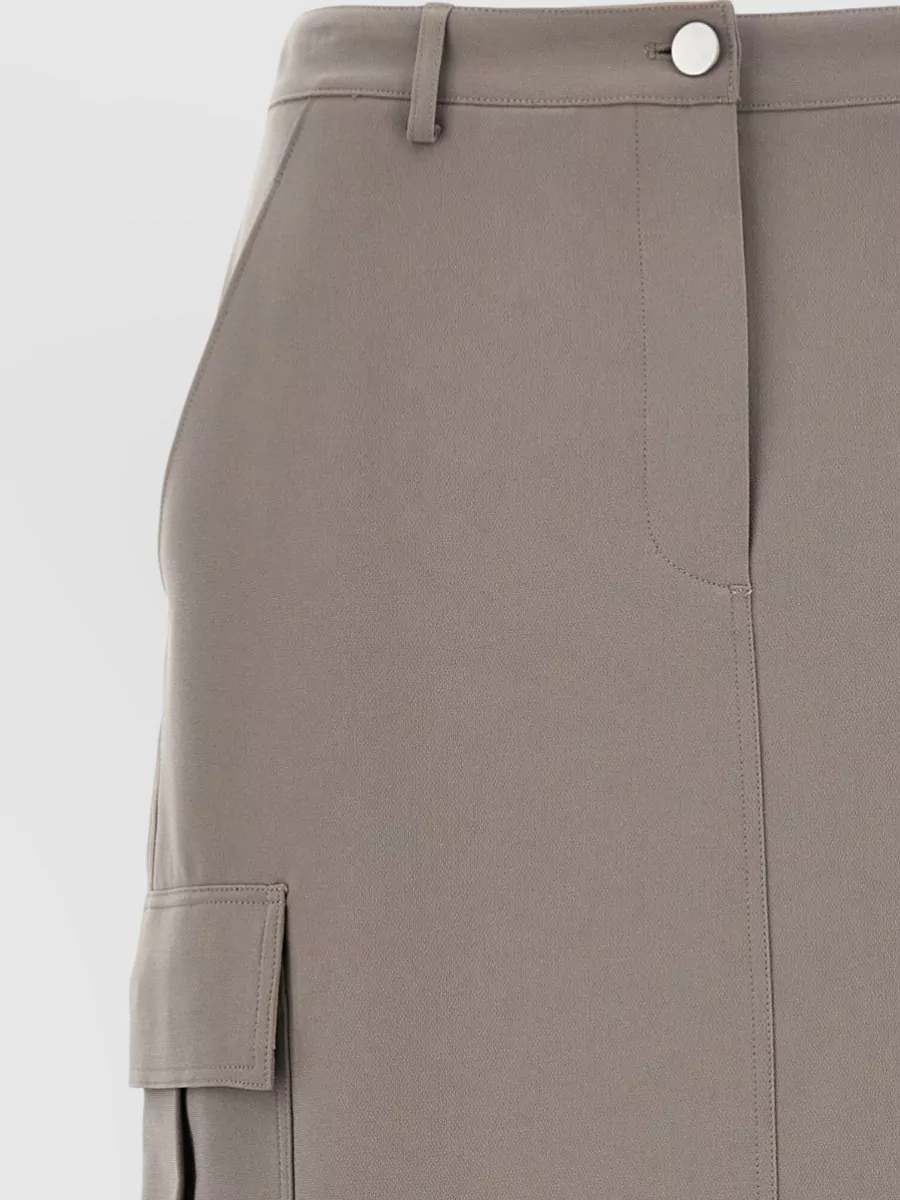 Theory High-Rise Cargo Midi Skirt