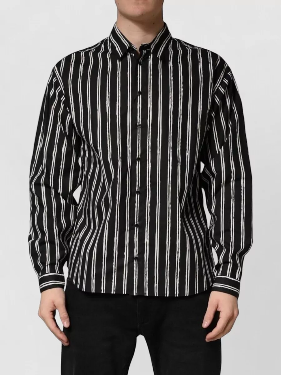 Dolce&Gabbana Striped cotton dress shirt