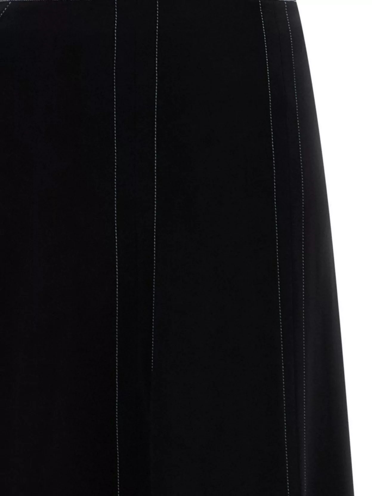 Stella Mccartney A-line Silhouette Skirt Contrasting Stitching In Black