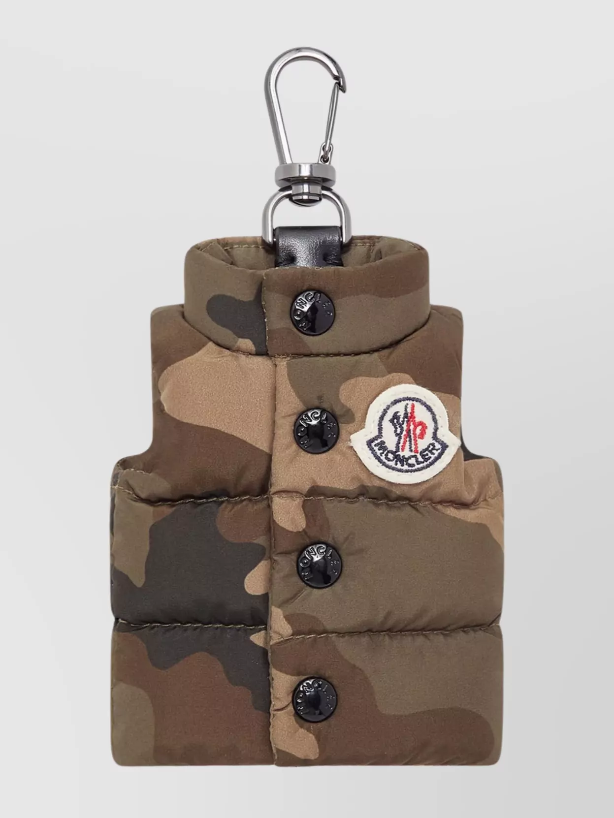 Moncler - camouflage vest key ring
