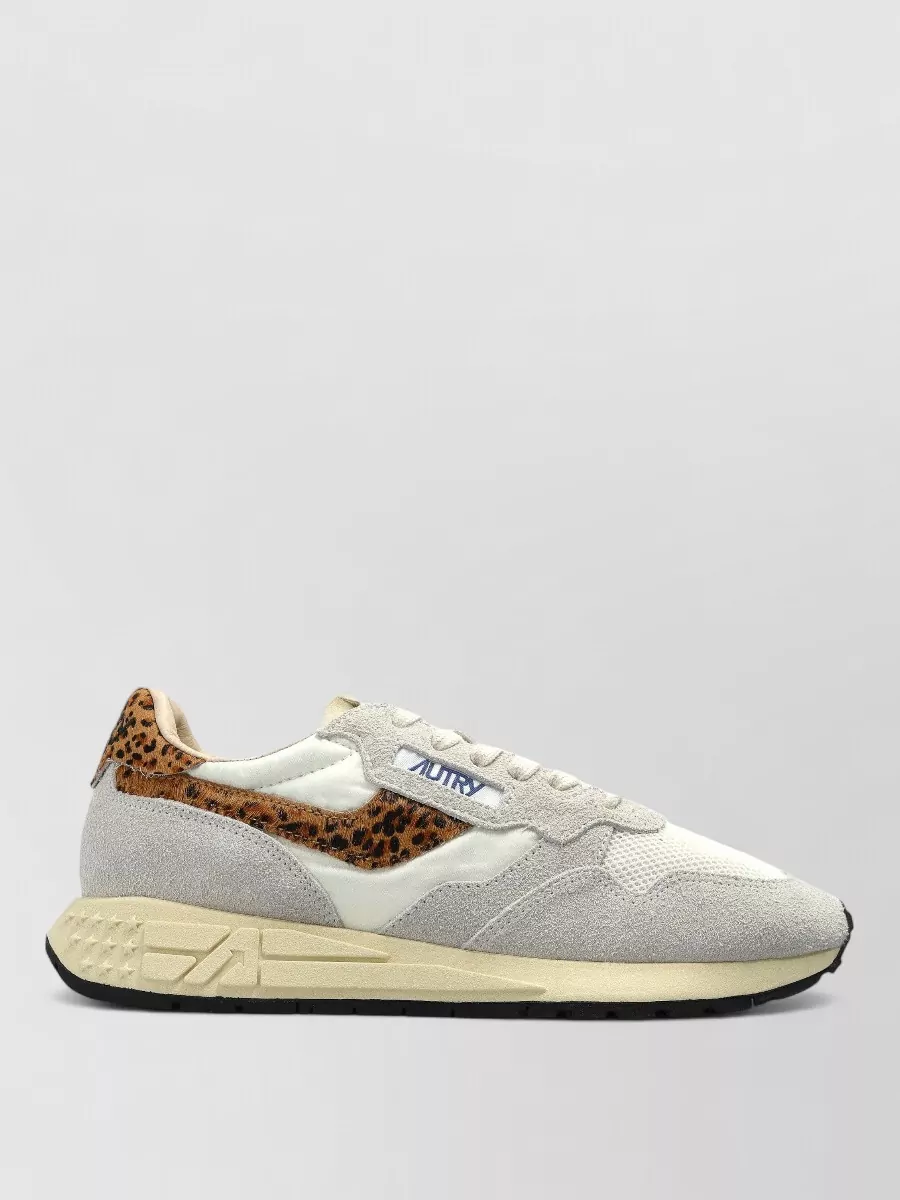 Autry Low Top Sneakers Leopard Print Detail