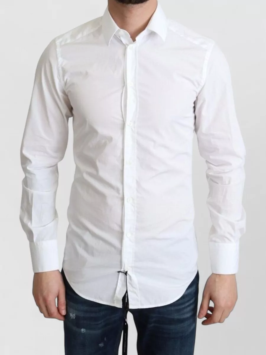 Dolce&Gabbana Cotton slim-fit long-sleeve shirt