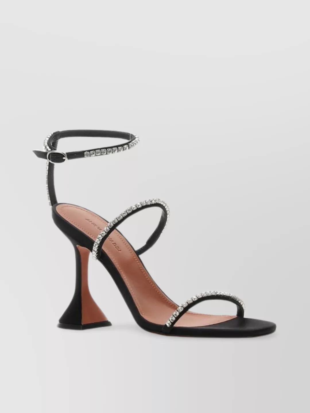 Shop Amina Muaddi Gilda Strappy Sandal With Ankle Embellishments