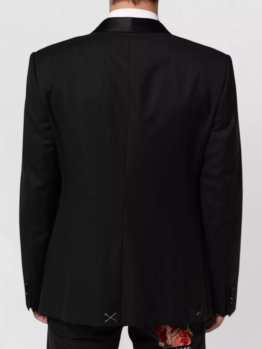 Dolce&Gabbana Silk Blend Single-Breasted Suit Blazer