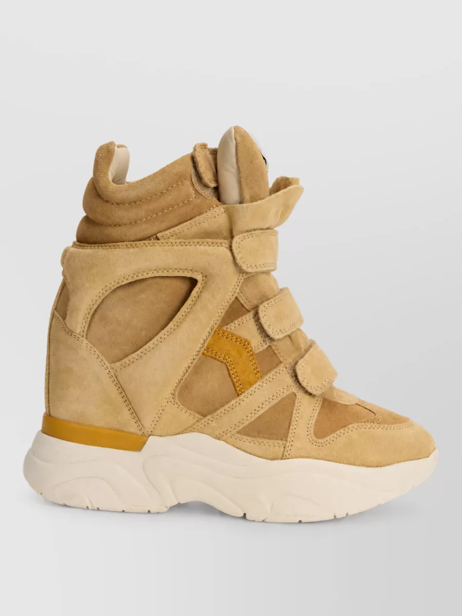 Isabel Marant Suede Leather Wedge Sneakers