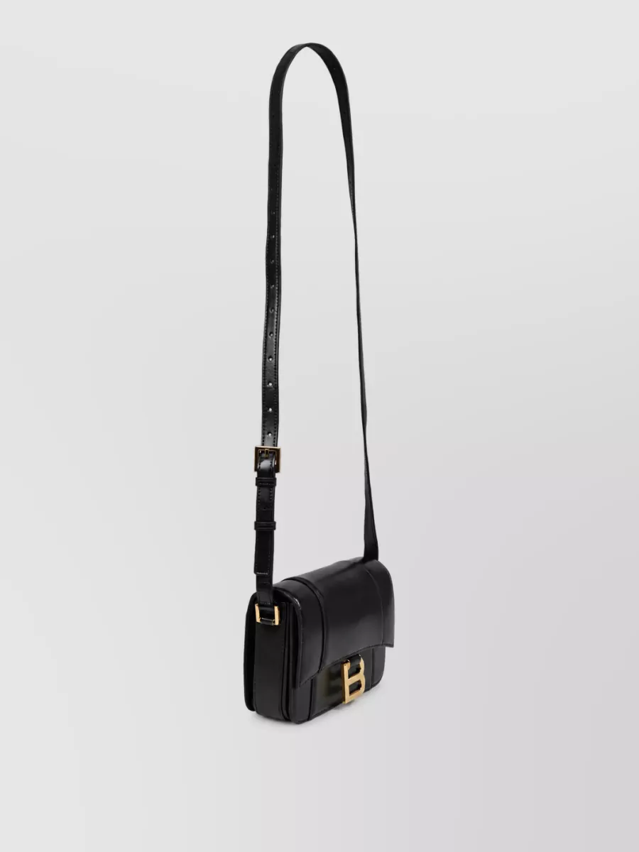 Balenciaga Hourglass Small Leather Crossbody Bag