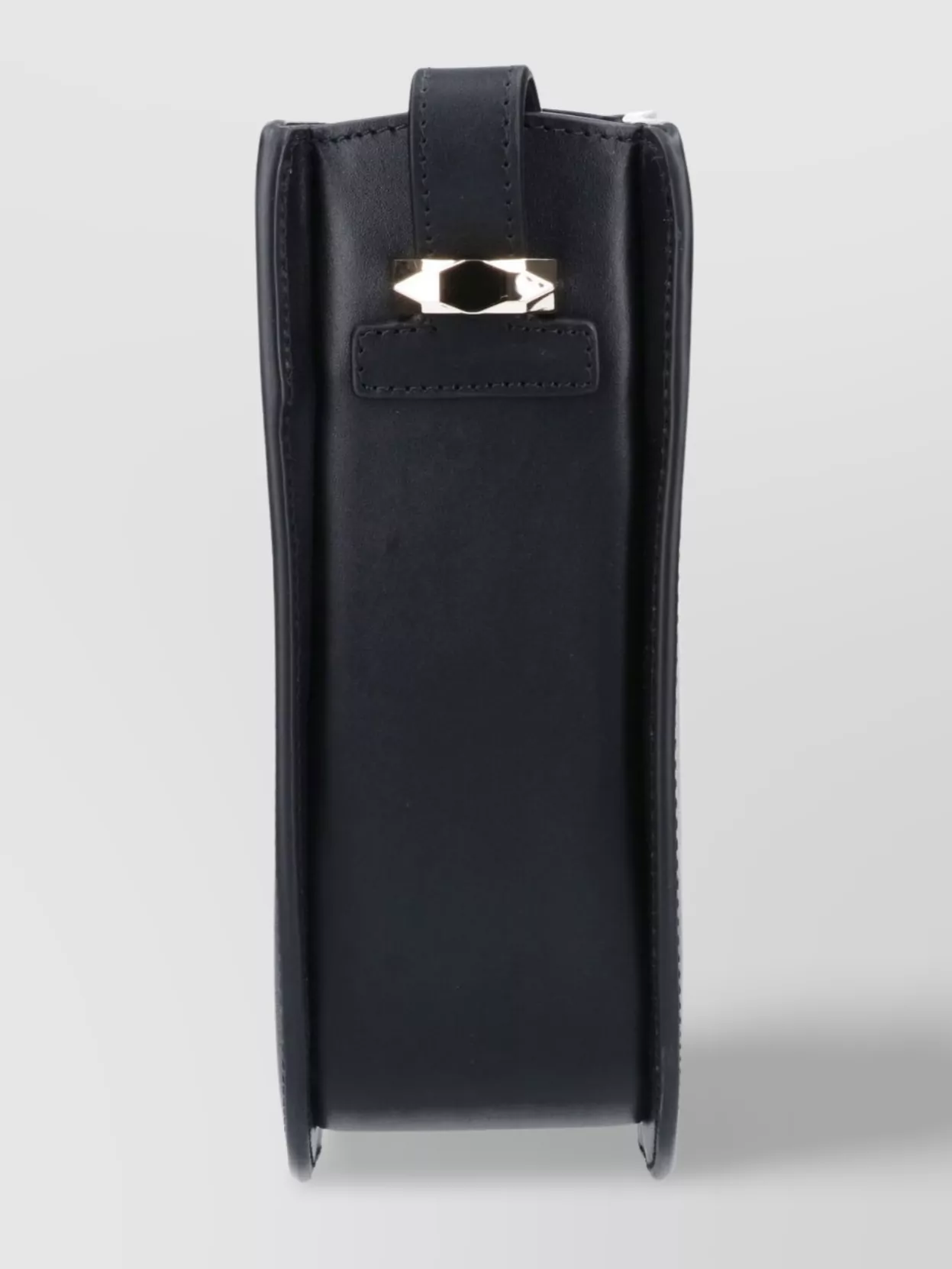 Apc Shoulder Bag With Adjustable Strap And Gold-tone Hardware In Black