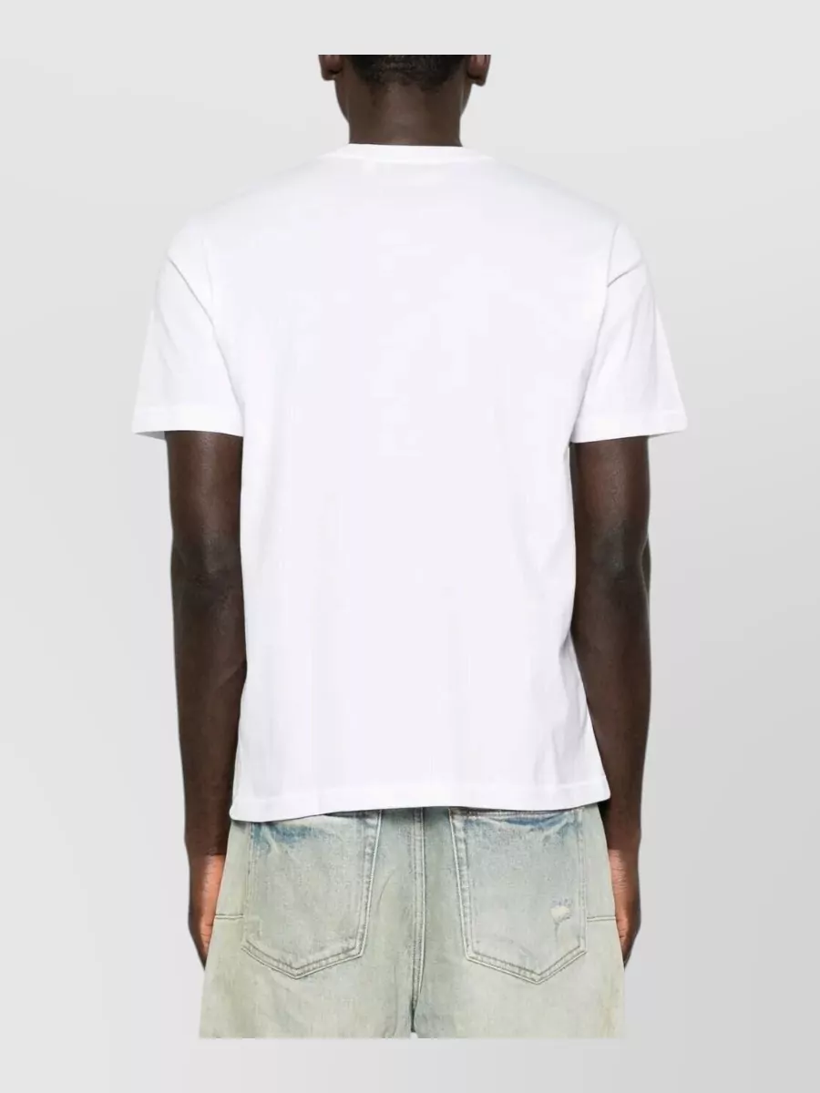 Off-White Cotton Logo Print Short-Sleeve T-Shirt