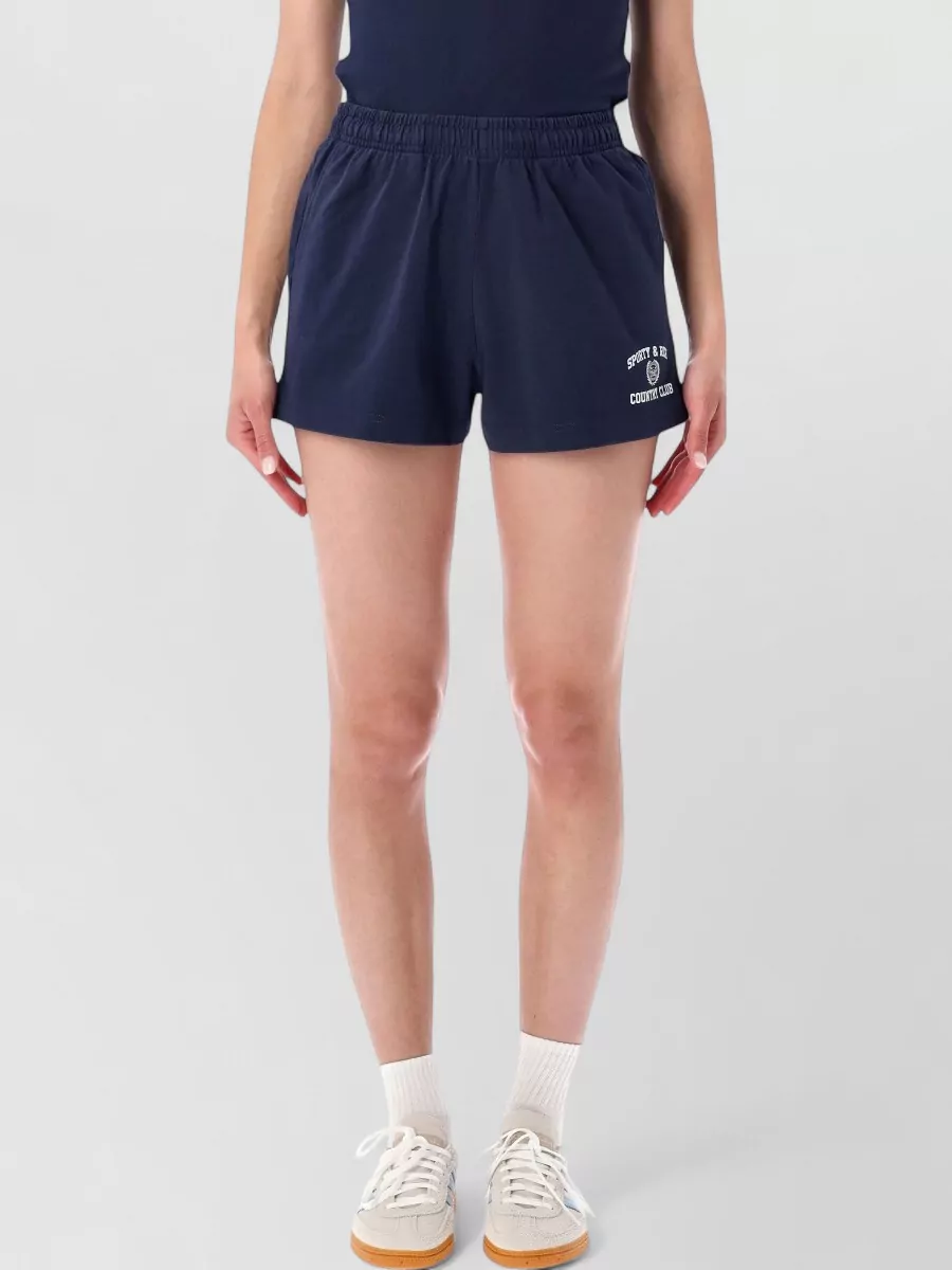 Sporty & Rich Cotton Mid-Length Shorts