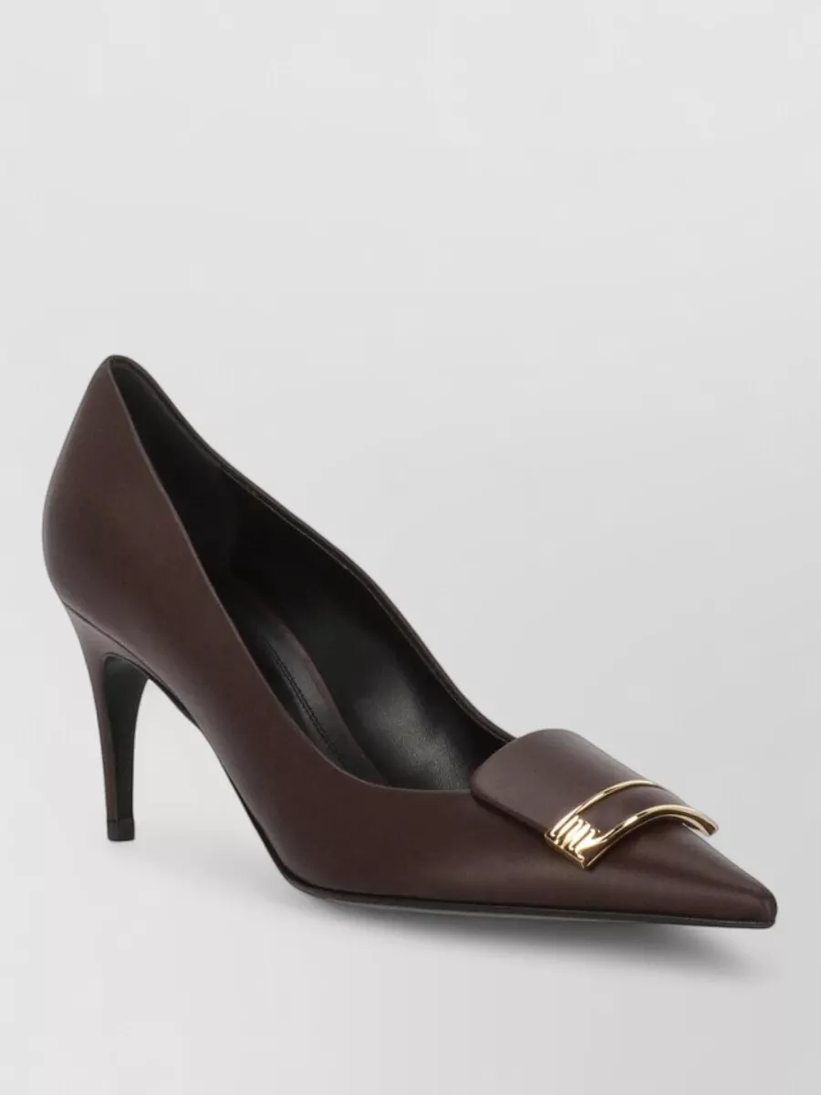 Sergio Rossi calf leather high heel pumps