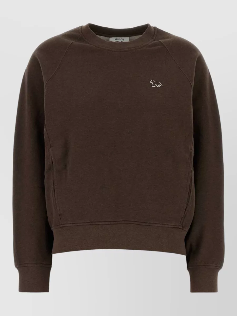 Maison Kitsuné organic cotton raglan sweatshirt