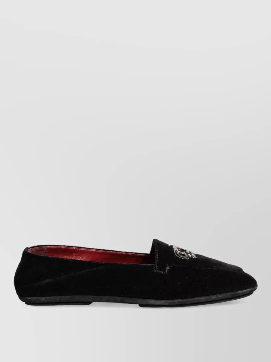 Dolce&Gabbana Leather Embellished Loafers