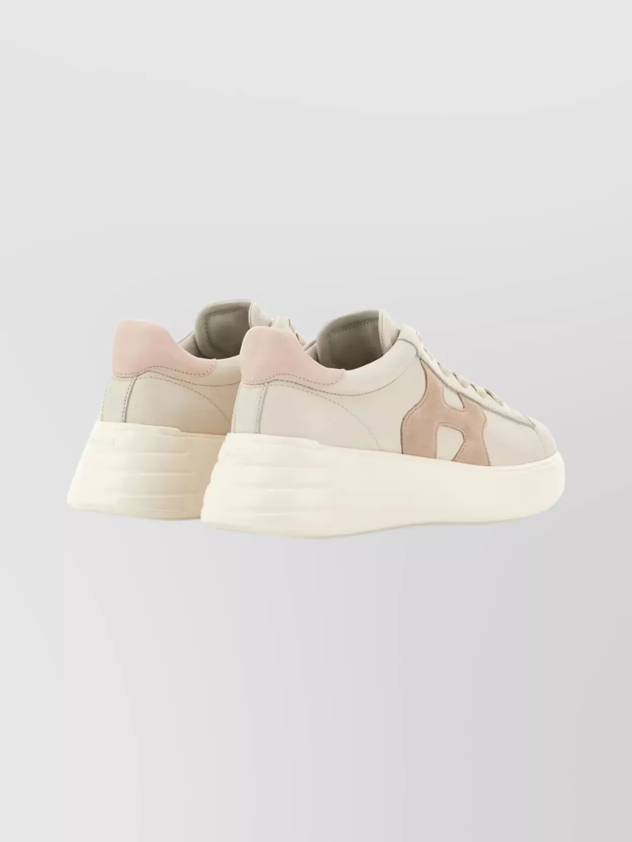 Hogan Suede Panel Sneakers Rubber Sole