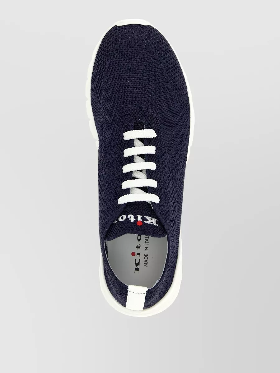 Kiton Fits Sneakers Round Toe Knit Upper