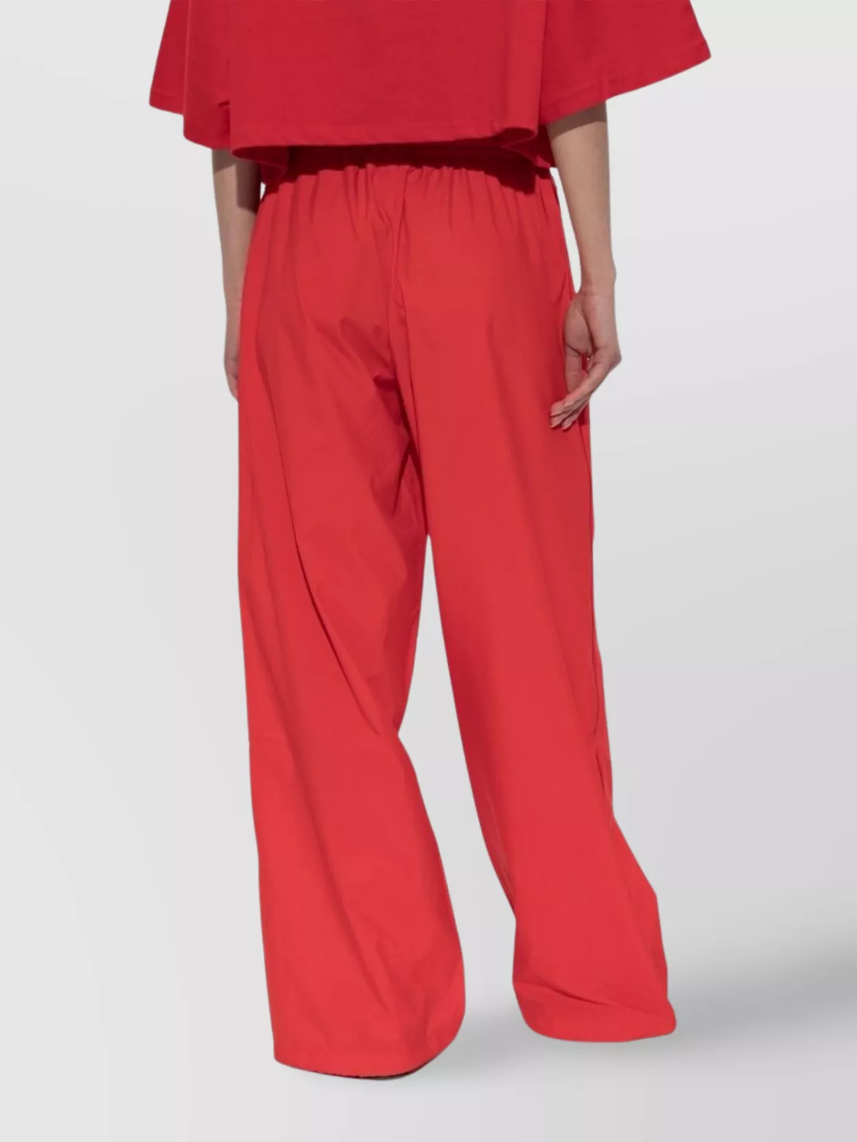 Shop Adidas Originals Sporty Trousers With Zipper Accents In Red