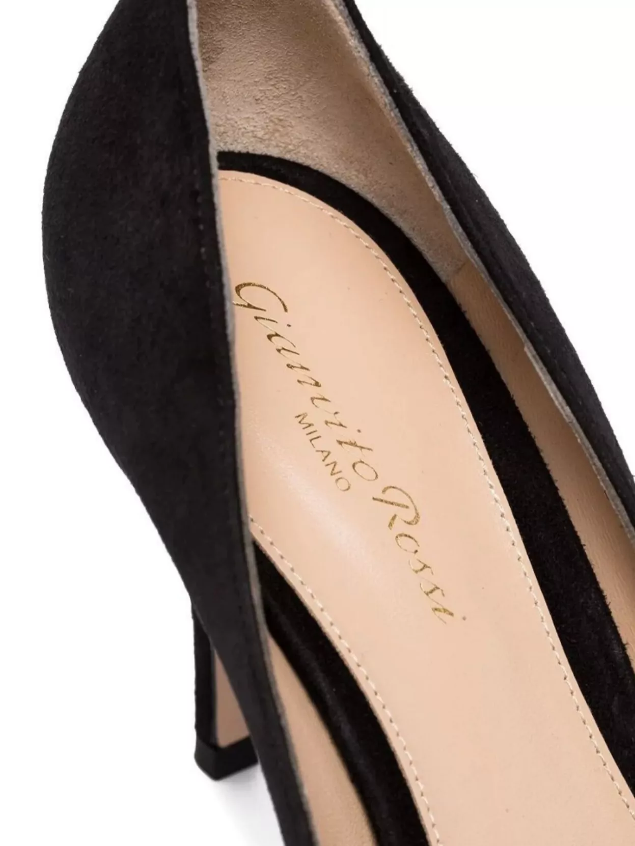 Gianvito Rossi Stiletto Heel Pointed Toe Suede Pumps