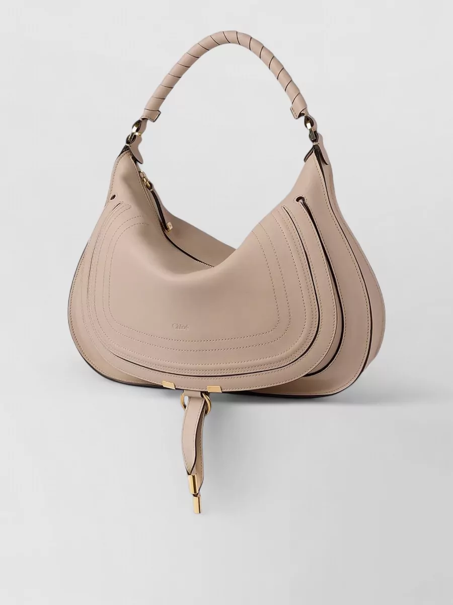 Chloé Marcie Medium Leather Curved Shoulder Bag