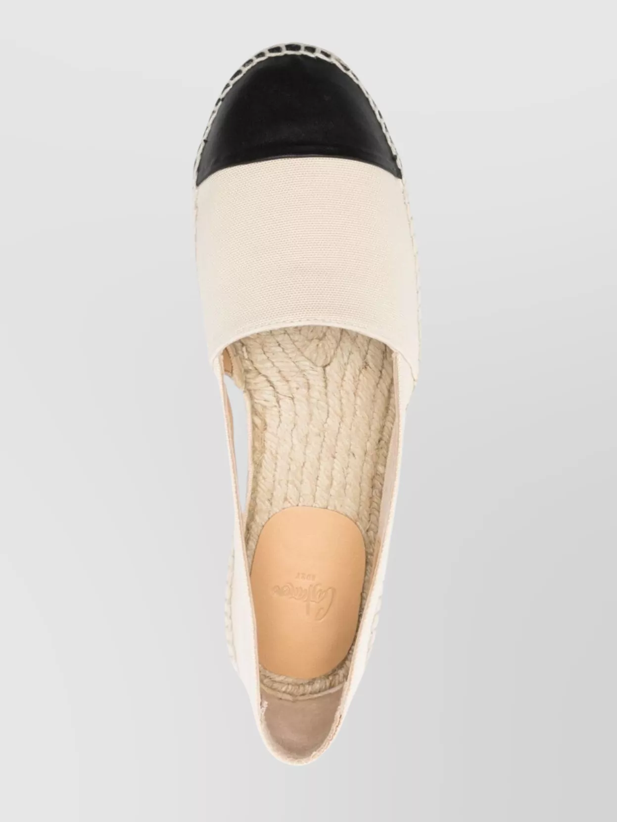CASTAñER RAFFIA SOLE ESPADRILLES CONTRASTING TOECAP