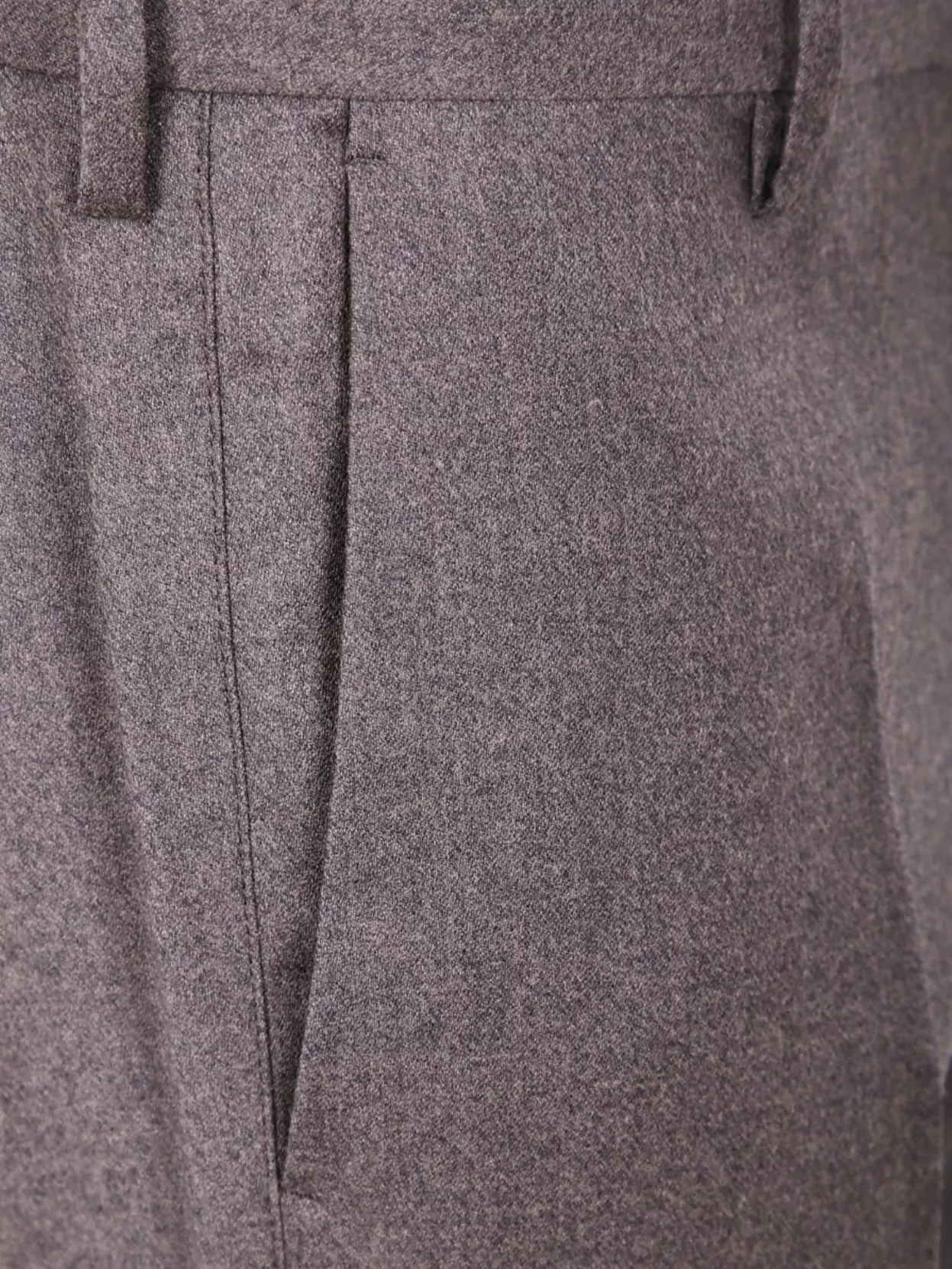 Paul Smith Pleated Front Trousers Cuffed Hem In Brown