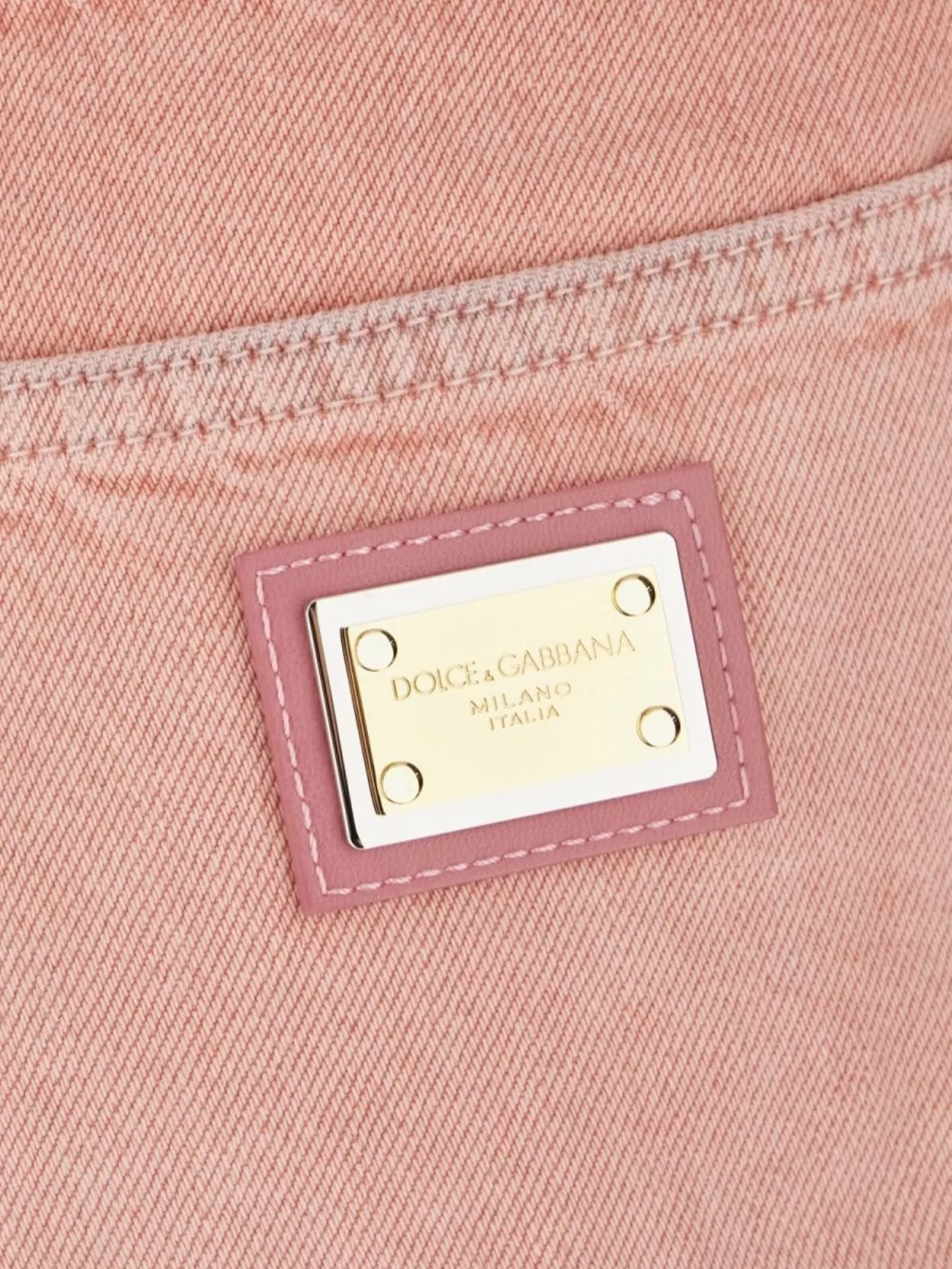 Dolce & Gabbana Pink Denim Shorts