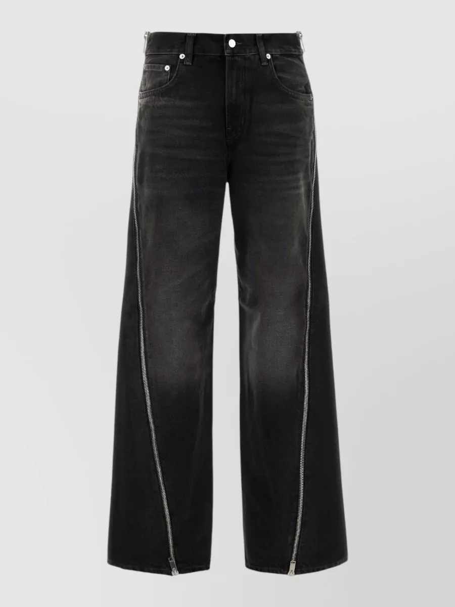 Haikure Denim high-rise wide-leg jeans