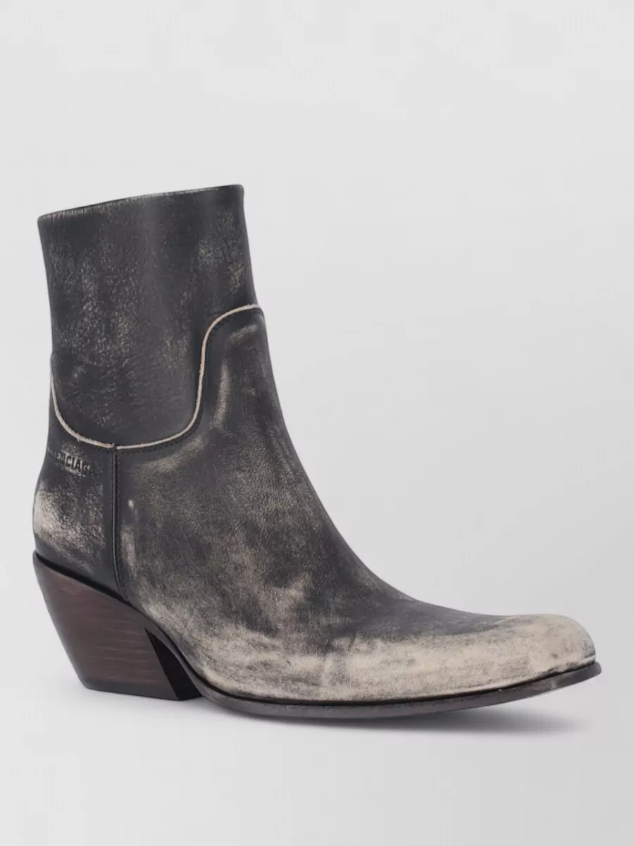 Balenciaga leather ankle boots