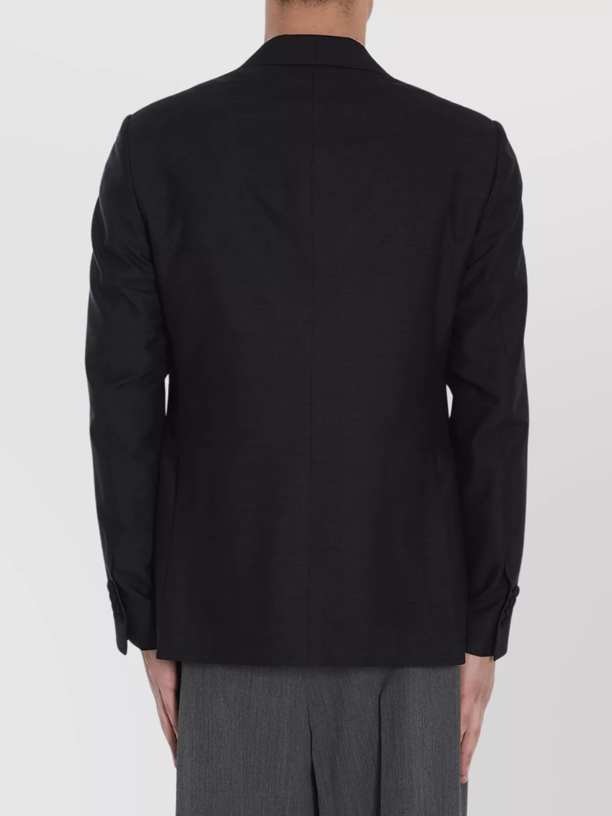 Lardini Silk Jacket Single-Breasted Lapels Vents Pockets