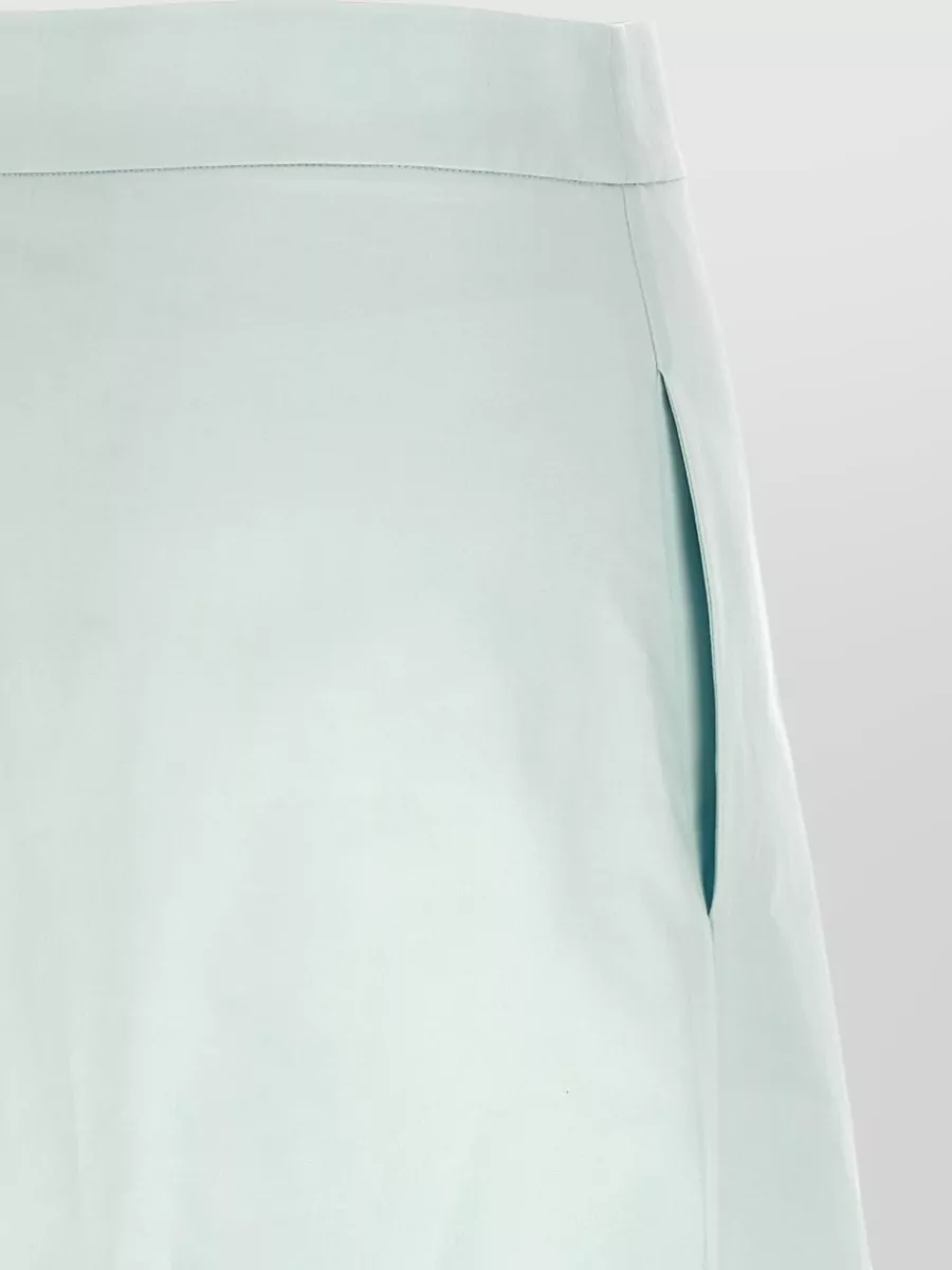 Jil Sander High Waist Skirt Asymmetric Cut Side Slit