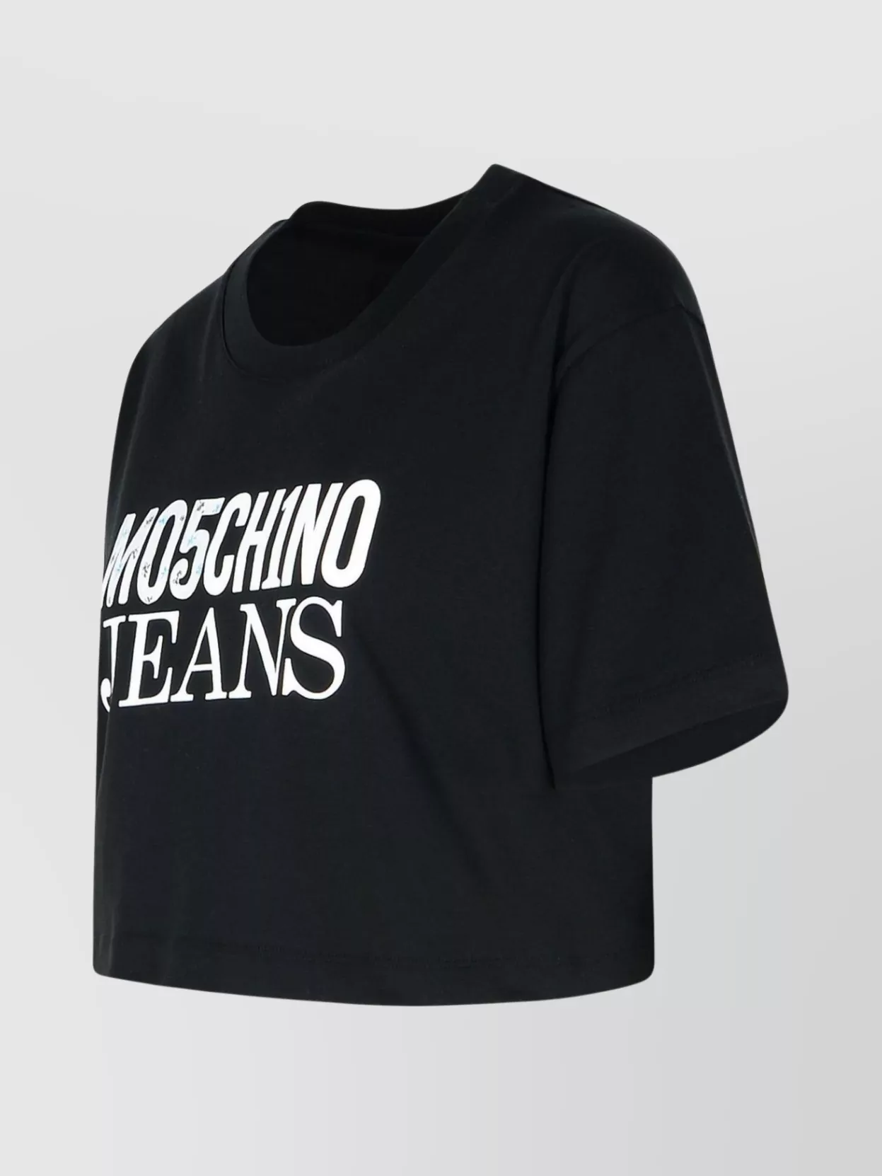 Moschino Cropped Cotton T-Shirt Short Sleeves