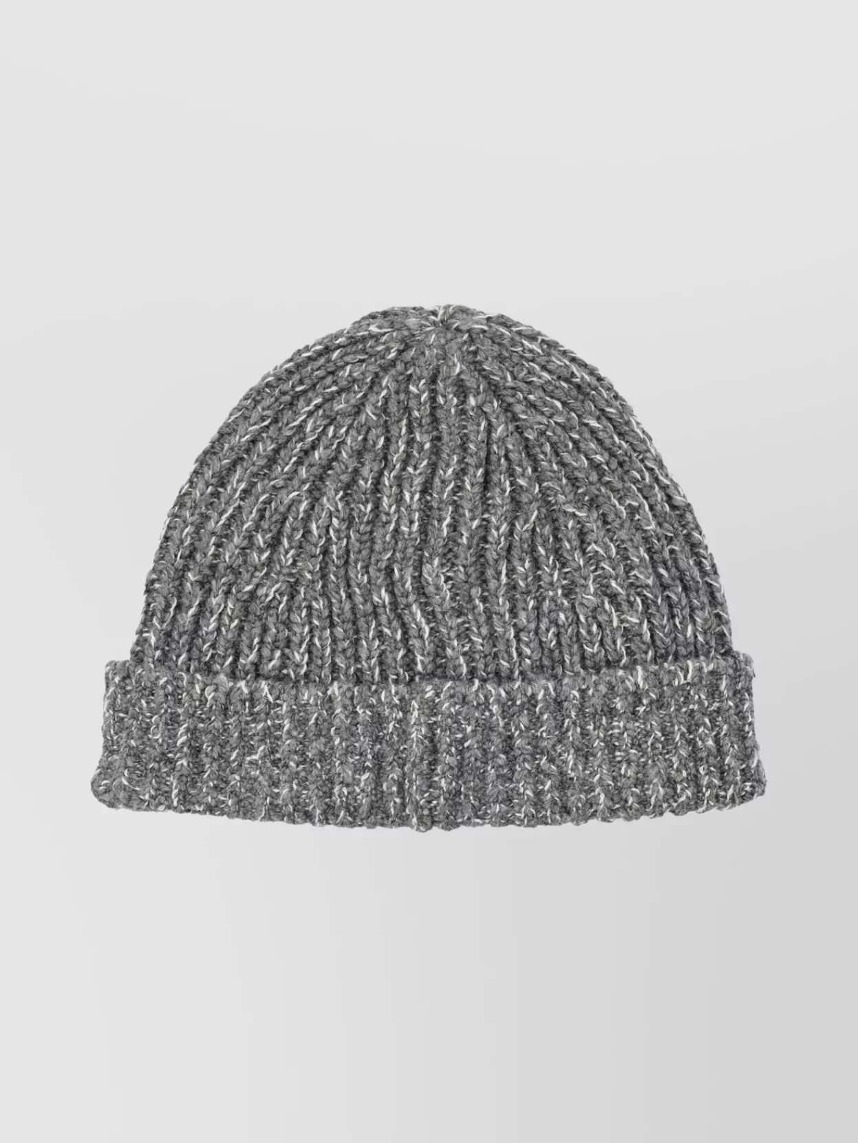 Stone Island Urban Wool Beanie Ribbed Cuff In Brown