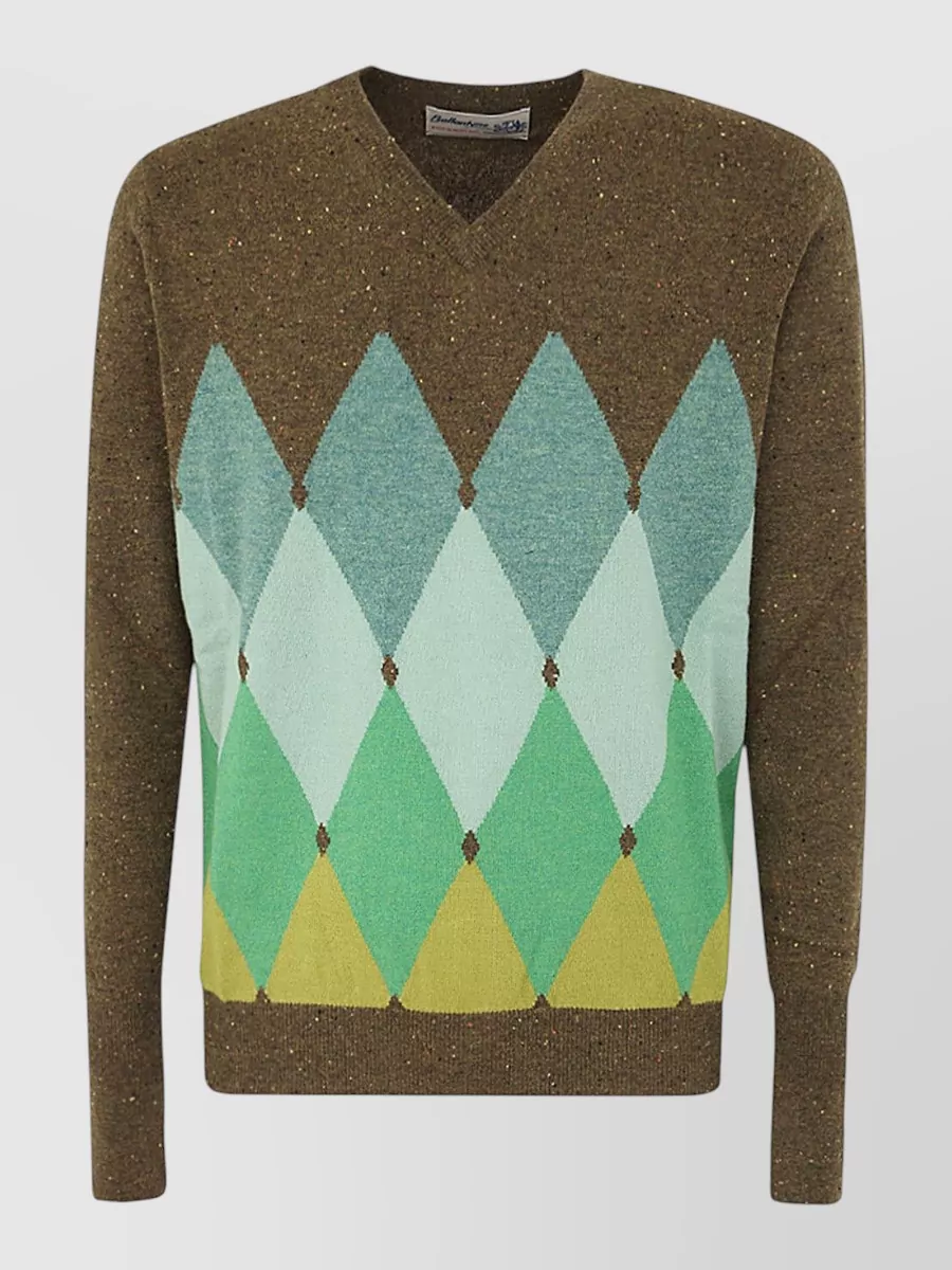 Ballantyne Cashmere V-Neck Jumper