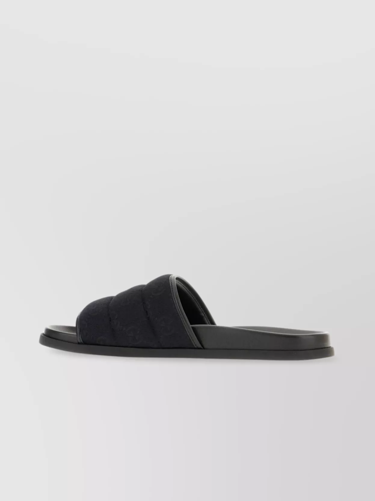 Gucci Quilted Strap Flat Sole Open Toe Slippers
