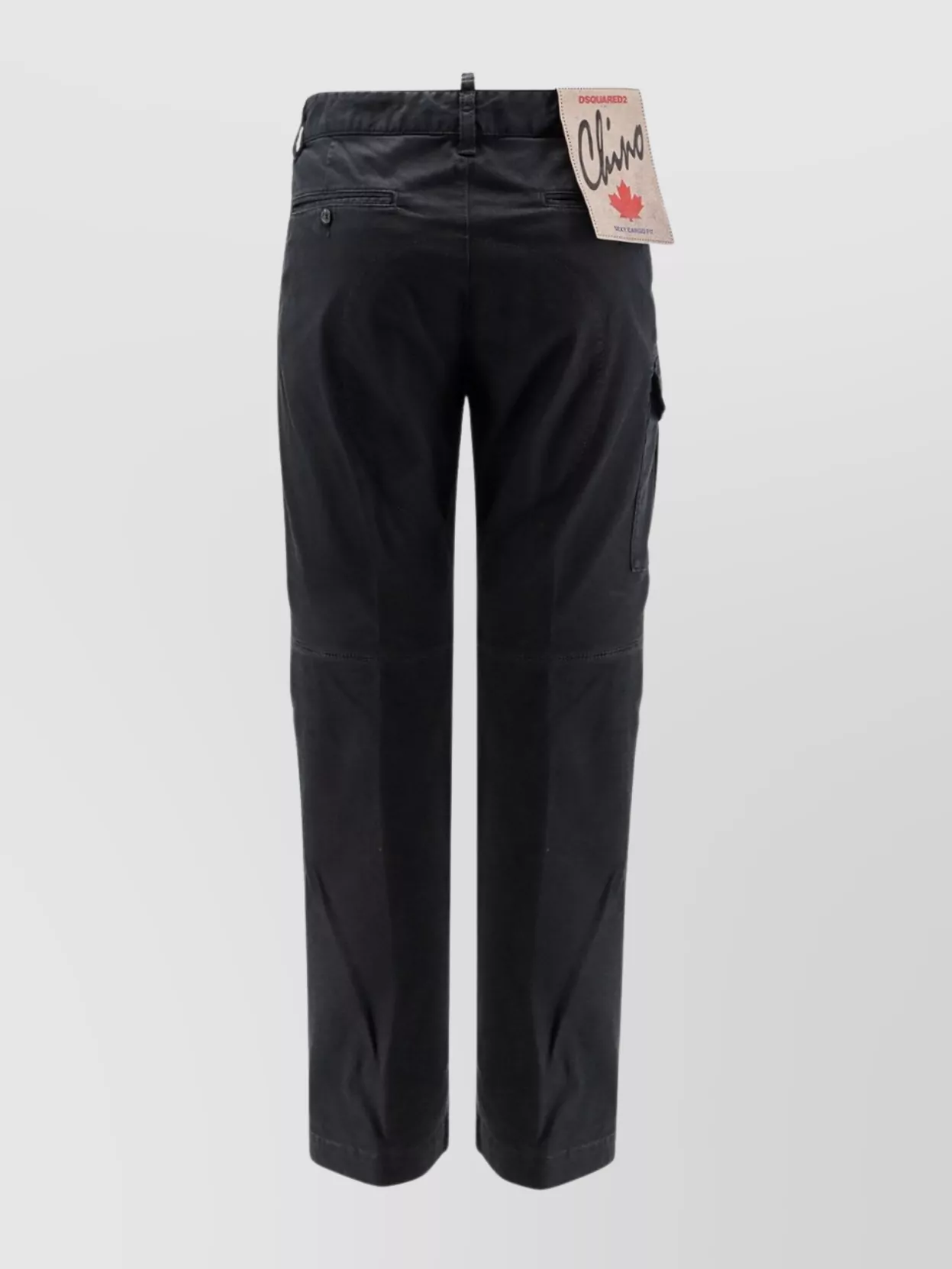 Dsquared2 Cotton Cargo Pant Trousers With Multiple Pockets In Black