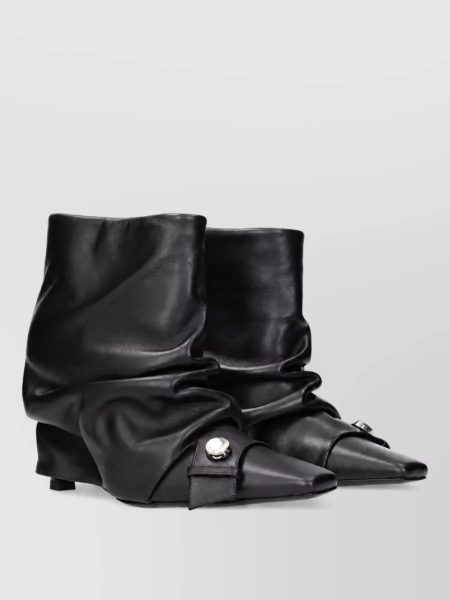 The Attico Leather Ankle Boots
