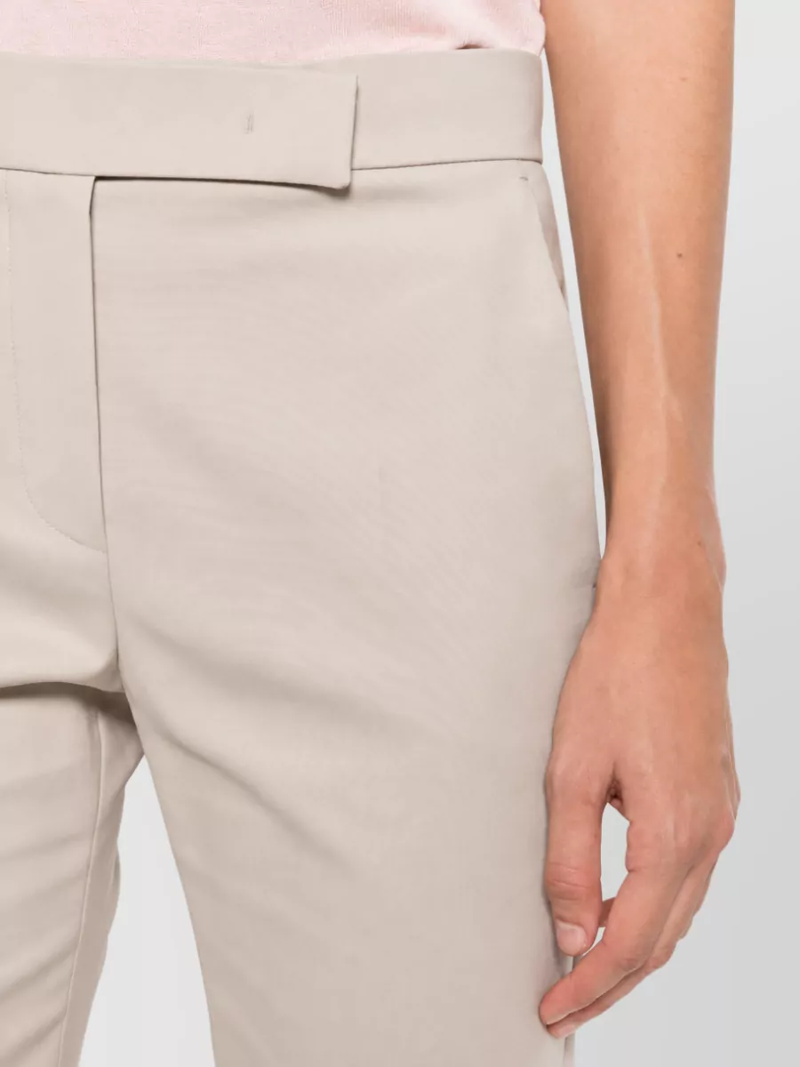 Max Mara Silk Straight-Leg Suit Trousers