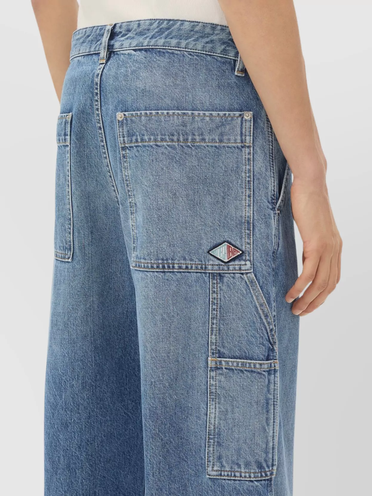 Bottega Veneta Vintage Style Cargo Jeans