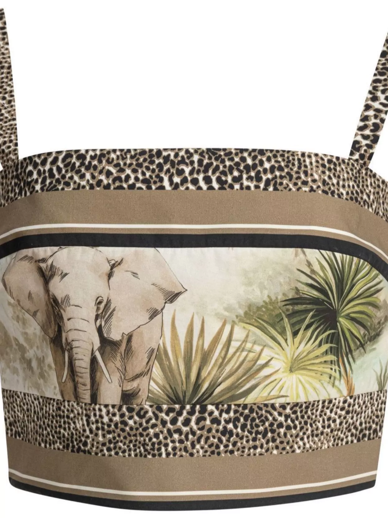 Elie Saab Printed Cotton Crop Top Foulard38 Printed Cotton