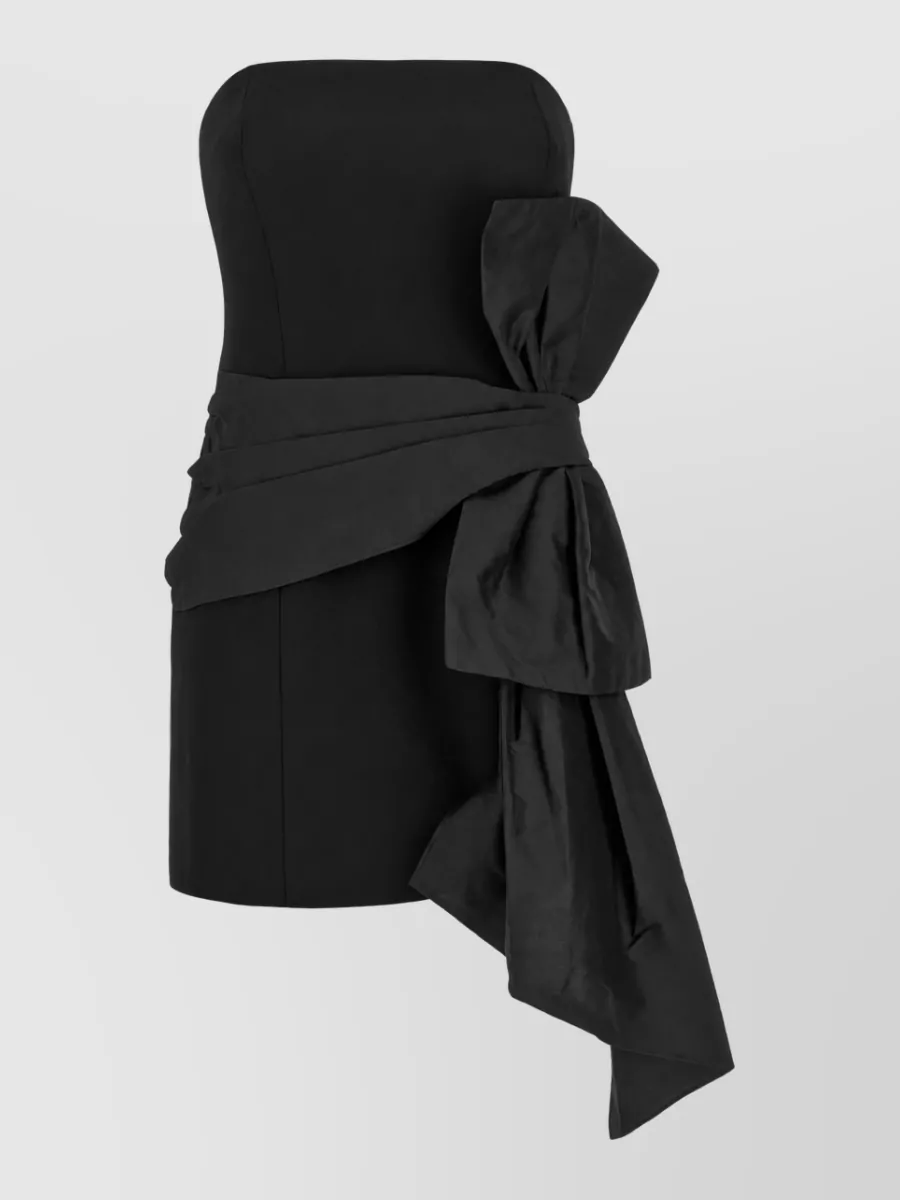 Rotate Birger Christensen bustier bow mini dress