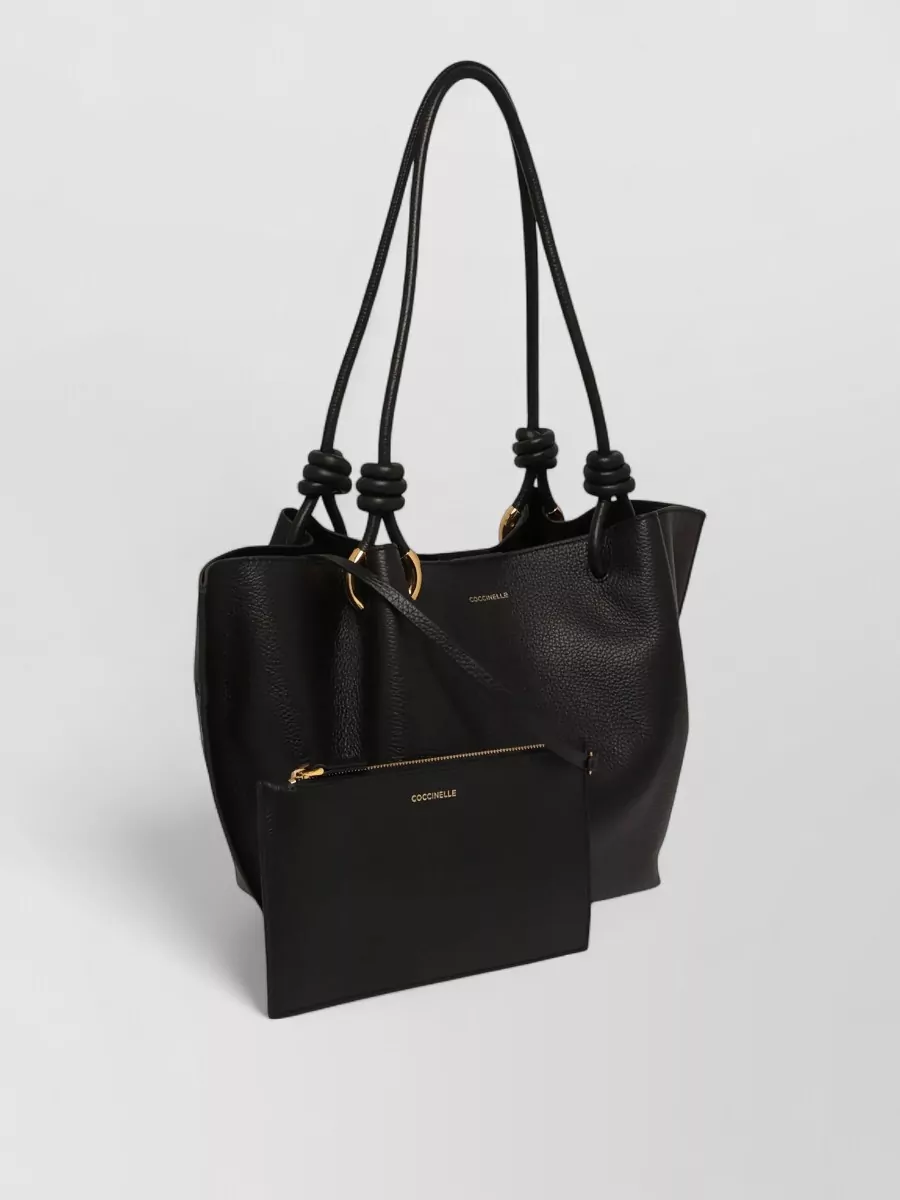 Coccinelle Finn Tote Bag Gold Tone Hardware