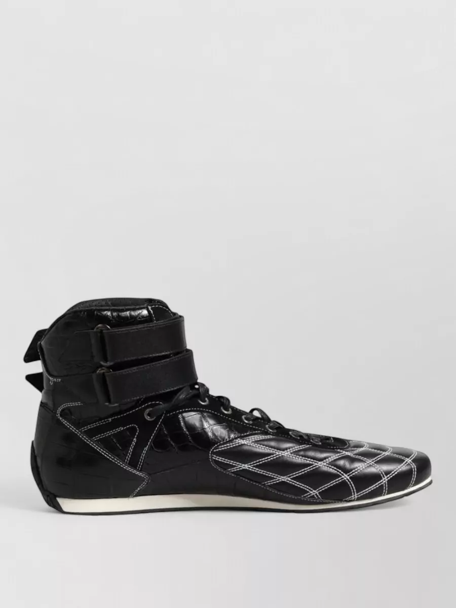 Dolce&Gabbana Quilted Leather High-Top Sneakers