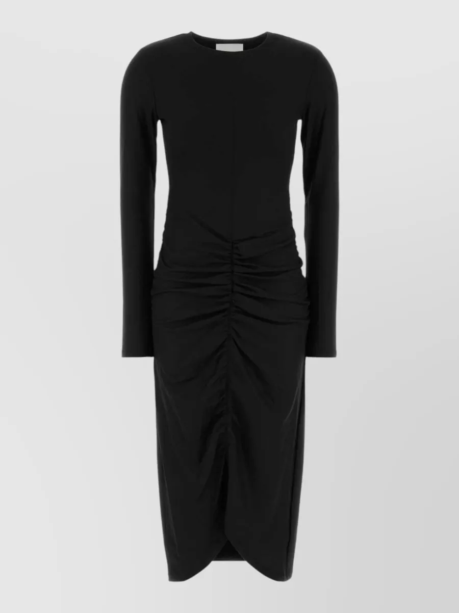 Isabel Marant Etoile Black midi jersey dress