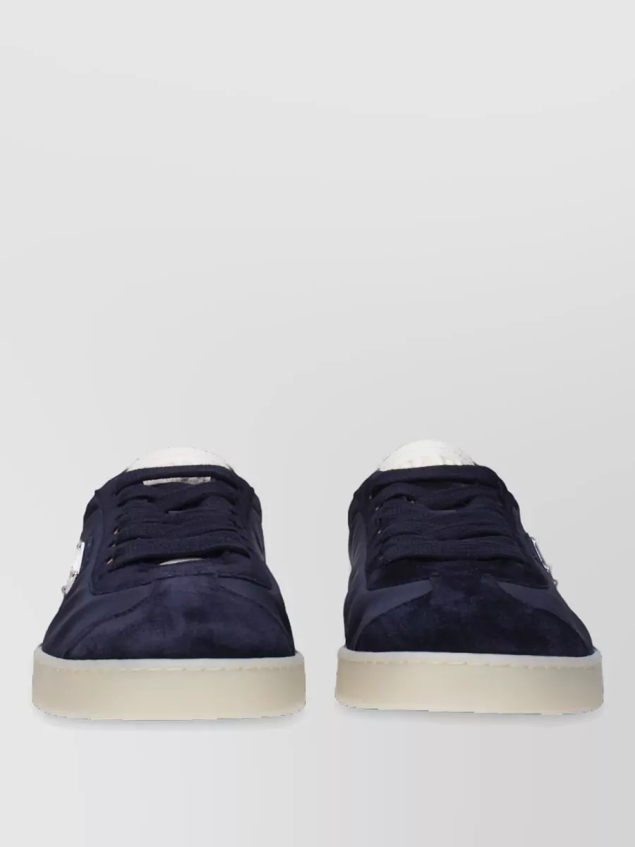 Prada textile lace-up sneakers