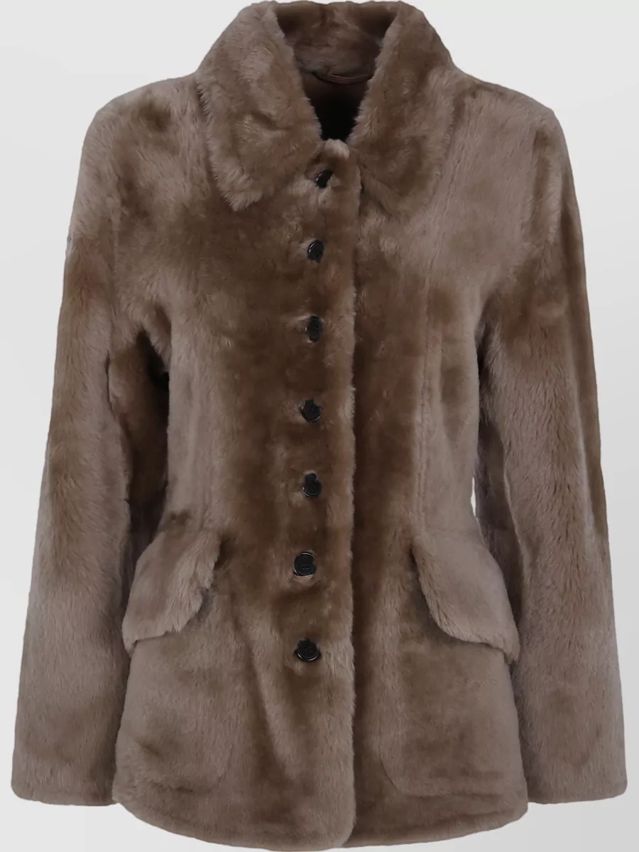By Malene Birger leather shearling jacket