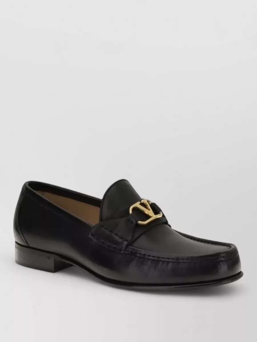 Valentino Garavani leather slip-on loafers