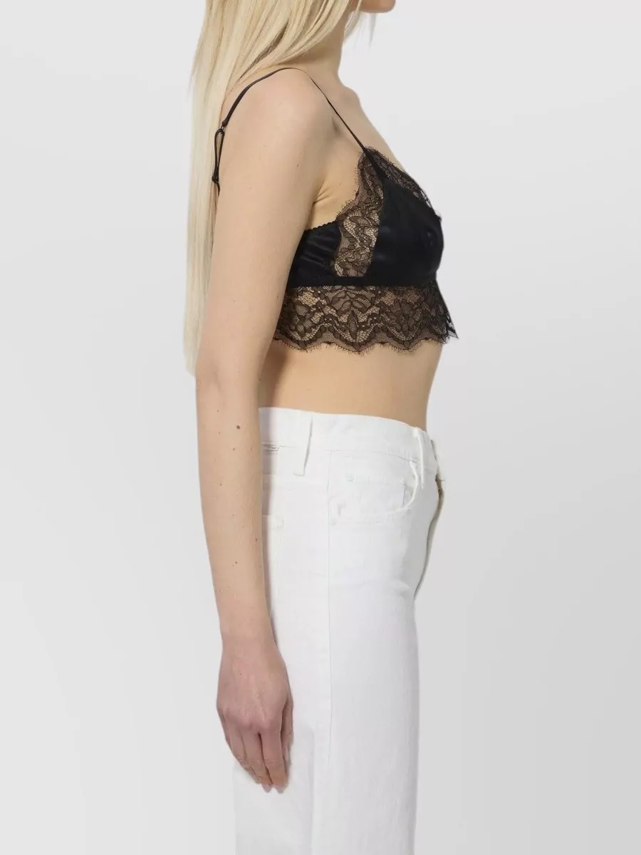 Dolce&Gabbana Silk Satin Lace Bralette