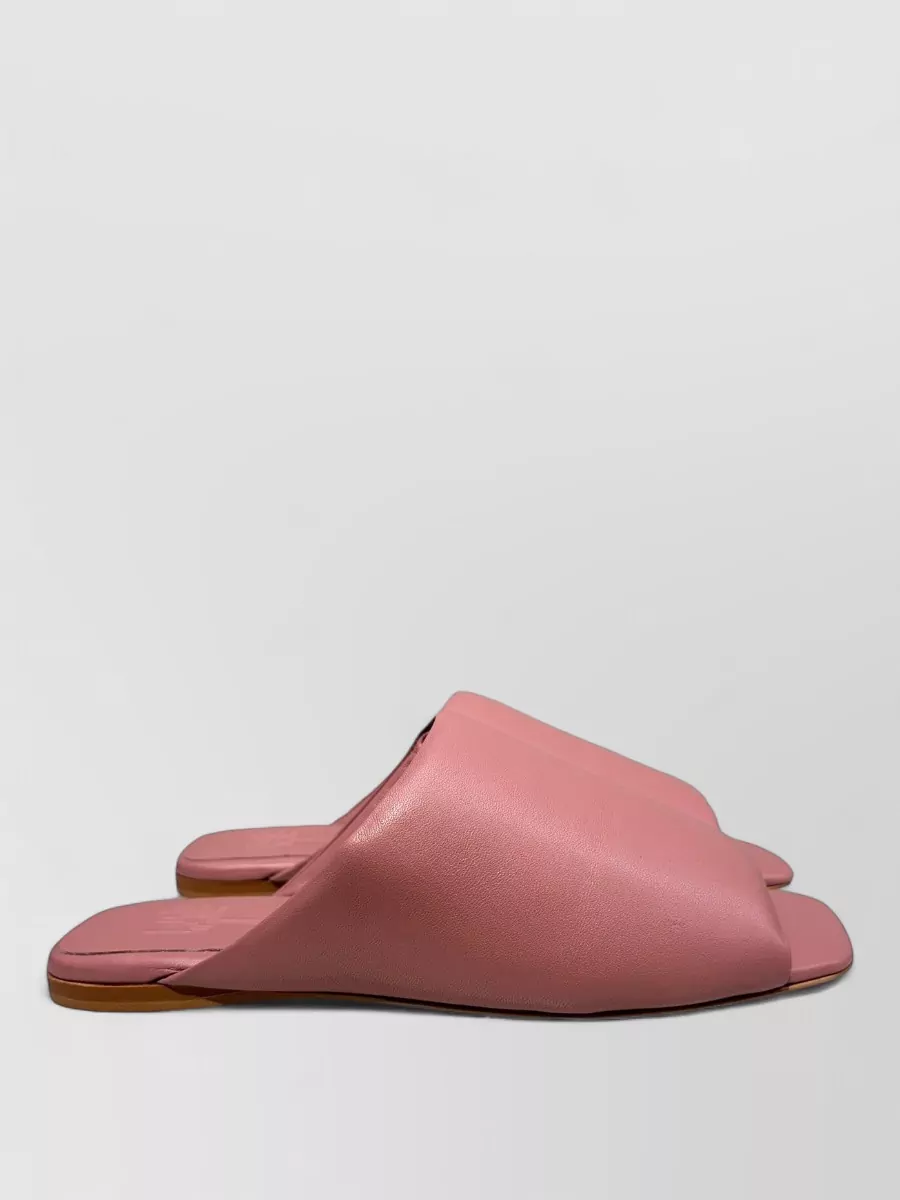La Rose Leather Mules